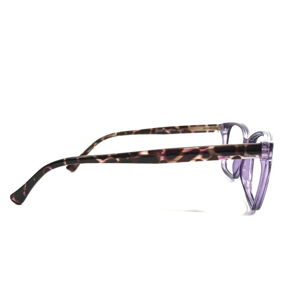 Success Eyeglasses Frames SS-115 LILAC Brown Tortoise Purple Cat Eye 56-17-145